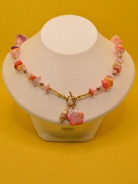Summer Coast, Beaded Charm Necklace